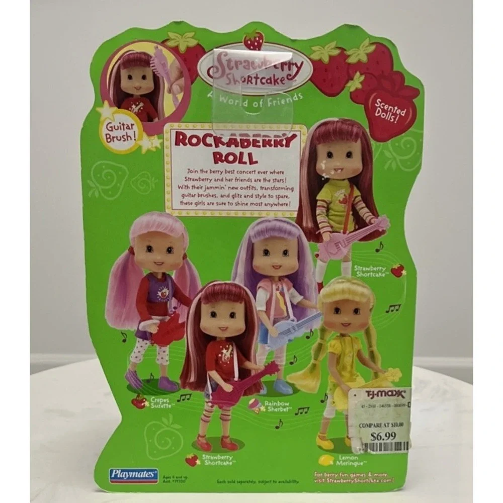Strawberry Shortcake  Rockaberry Roll Rainbow Sherbet Playmates‎ 2008 NIB